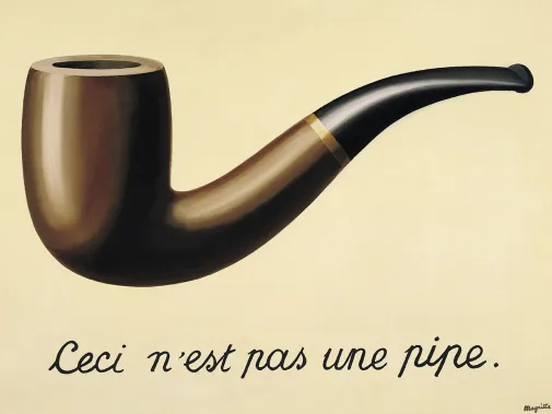 Рене Магритт, «Вероломство образов», 1929